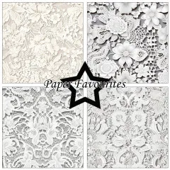 Paper Favourites - Bridal Lace - 12x12 Paper Pack