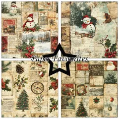 Paper Favourites - Christmas Collage - 12x12 Paper Pack