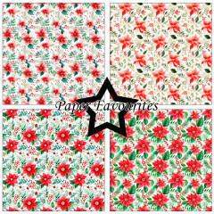 Paper Favourites - Poinsettia - 12x12 Paper Pack