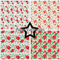 Paper Favourites - Poinsettia - 12x12 Paper Pack