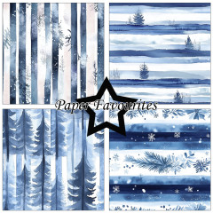 Paper Favourites - Watercolour Winter - 12x12 Paper Pack