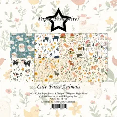 Paper Favourites - Cute Farm Animals - 12x12 Paper Pack