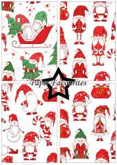 Paper Favourites - Christmas Gnomes - A5 Paper Pack