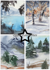 Paper Favourites - Winter Landscape - A5 Paper Pack