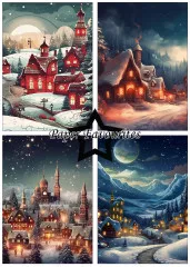 Paper Favourites - Winter Village - A5 Paper Pack