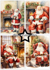 Paper Favourites - Santa - A5 Paper Pack