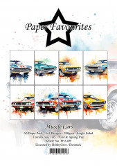 Paper Favourites - Muscle Cars - A5 Paper Pack