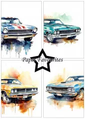 Paper Favourites - Muscle Cars - A5 Paper Pack