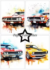 Paper Favourites - Muscle Cars - A5 Paper Pack