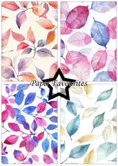 Paper Favourites - Iridescent Leaf Texture - A5 Paper Pack