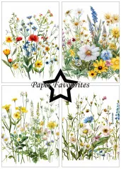 Paper Favourites - Wild Flowers - A5 Paper Pack