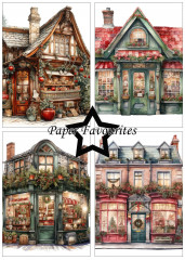 Paper Favourites - Christmas House - A5 Paper Pack