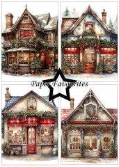 Paper Favourites - Christmas House - A5 Paper Pack