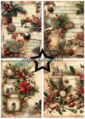 Paper Favourites - Vintage Christmas - A5 Paper Pack