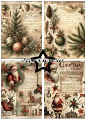 Paper Favourites - Vintage Christmas - A5 Paper Pack