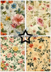 Paper Favourites - Vintage Flowers - A5 Paper Pack