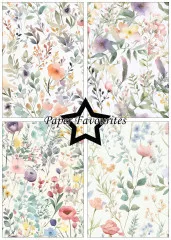 Paper Favourites - Spring Flowers - A5 Paper Pack