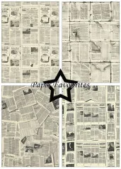 Paper Favourites - Vintage Newspaper - A5 Paper Pack