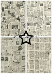 Paper Favourites - Vintage Newspaper - A5 Paper Pack