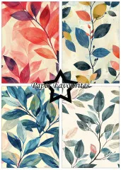 Paper Favourites - Brush Leaves - A5 Paper Pack