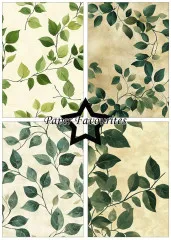 Paper Favourites - Green Leaves - A5 Paper Pack