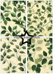 Paper Favourites - Green Leaves - A5 Paper Pack