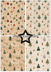 Paper Favourites - Christmas Pattern - A5 Paper Pack