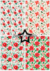 Paper Favourites - Poinsettia - A5 Paper Pack