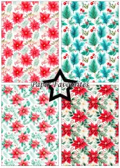 Paper Favourites - Poinsettia - A5 Paper Pack
