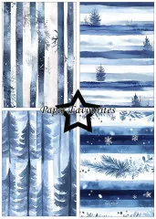 Paper Favourites - Watercolour Winter - A5 Paper Pack