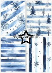 Paper Favourites - Watercolour Winter - A5 Paper Pack