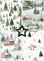 Paper Favourites - Winter Scene - A5 Paper Pack
