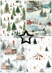 Paper Favourites - Winter Scene - A5 Paper Pack