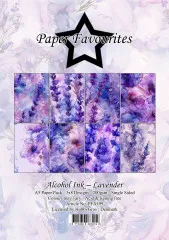 Paper Favourites - Alcohol Ink Lavender - A5 Paper Pack