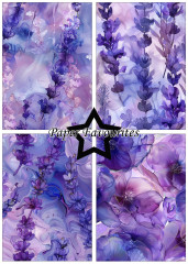 Paper Favourites - Alcohol Ink Lavender - A5 Paper Pack