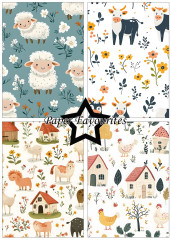 Paper Favourites - Cute Farm Animals - A5 Paper Pack