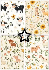 Paper Favourites - Cute Farm Animals - A5 Paper Pack