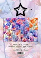 Paper Favourites - Alcohol Ink Tulips - A5 Paper Pack