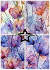 Paper Favourites - Alcohol Ink Tulips - A5 Paper Pack