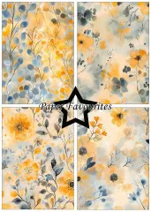 Paper Favourites - Watercolour Flowers - A5 Paper Pack