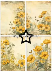 Paper Favourites - Buttercup - A6 Paper Pack