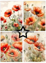 Paper Favourites - Poppy - A6 Paper Pack