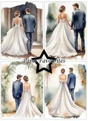 Paper Favourites - Bride & Groom - A6 Paper Pack