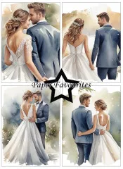 Paper Favourites - Bride & Groom - A6 Paper Pack