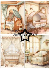 Paper Favourites - Vintage Baby Room - A6 Paper Pack
