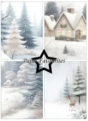 Paper Favourites - Snow Forest - A6 Paper Pack