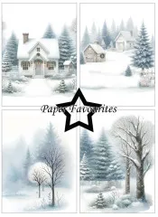 Paper Favourites - Snow Forest - A6 Paper Pack