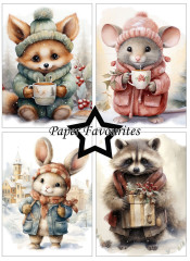 Paper Favourites - Winter Cuteness - A6 Paper Pack