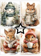 Paper Favourites - Winter Cuteness - A6 Paper Pack
