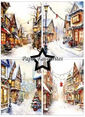 Paper Favourites - Christmas Main Street - A6 Paper Pack